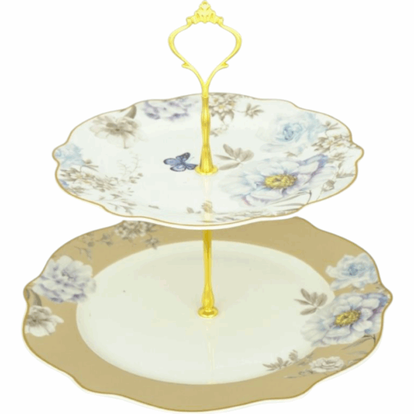 Etažer keramički okrugao