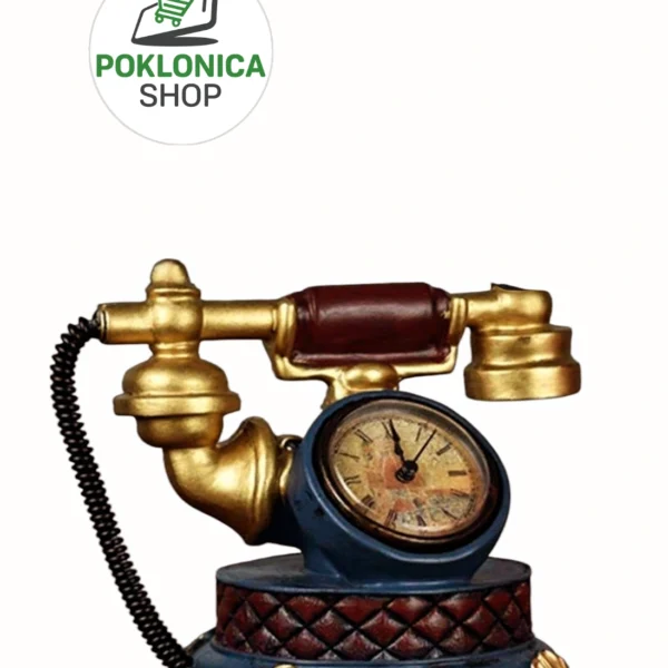 Retro telefon sa satom – dekorativna figura antikvitet