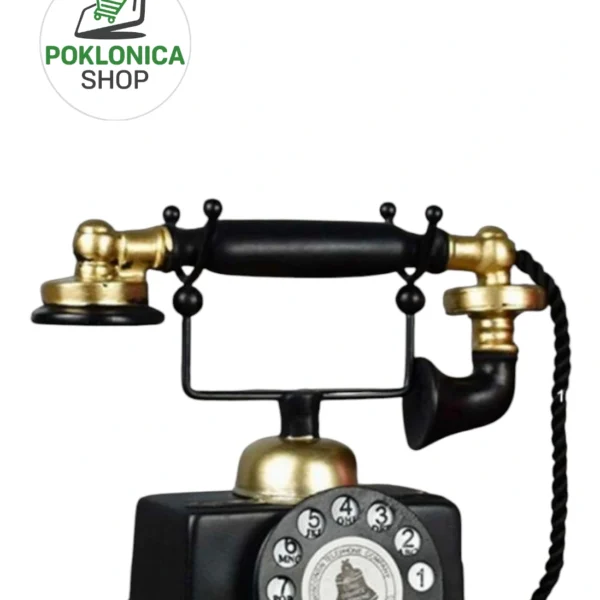 Retro dekorativna figura telefon – antikvitetni ukras
