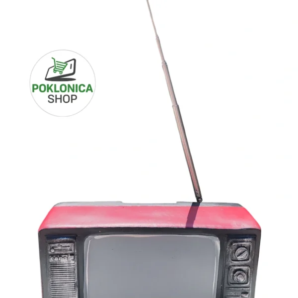Retro dekorativna figura televizor sa antenom – veleprodaja