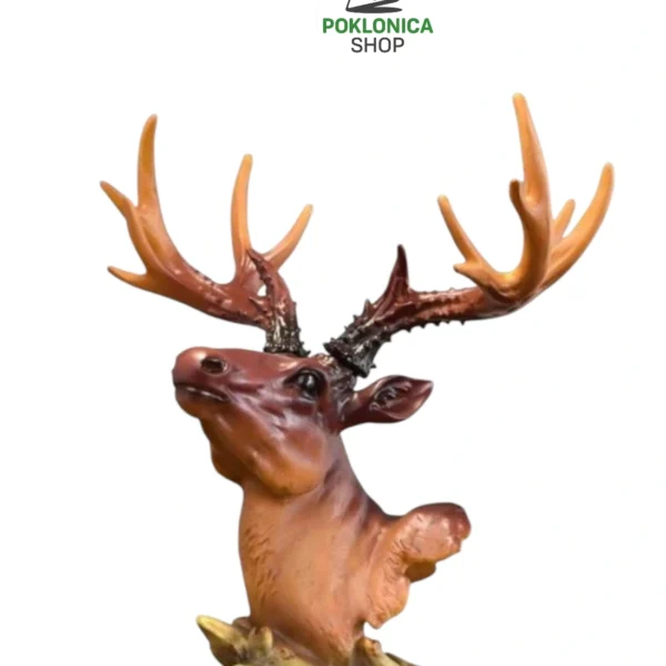 Skulptura jelen – dekorativna figura sa rogovima