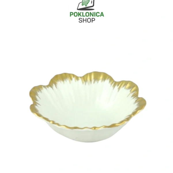 Keramička činija pozlata-ručno oslikana