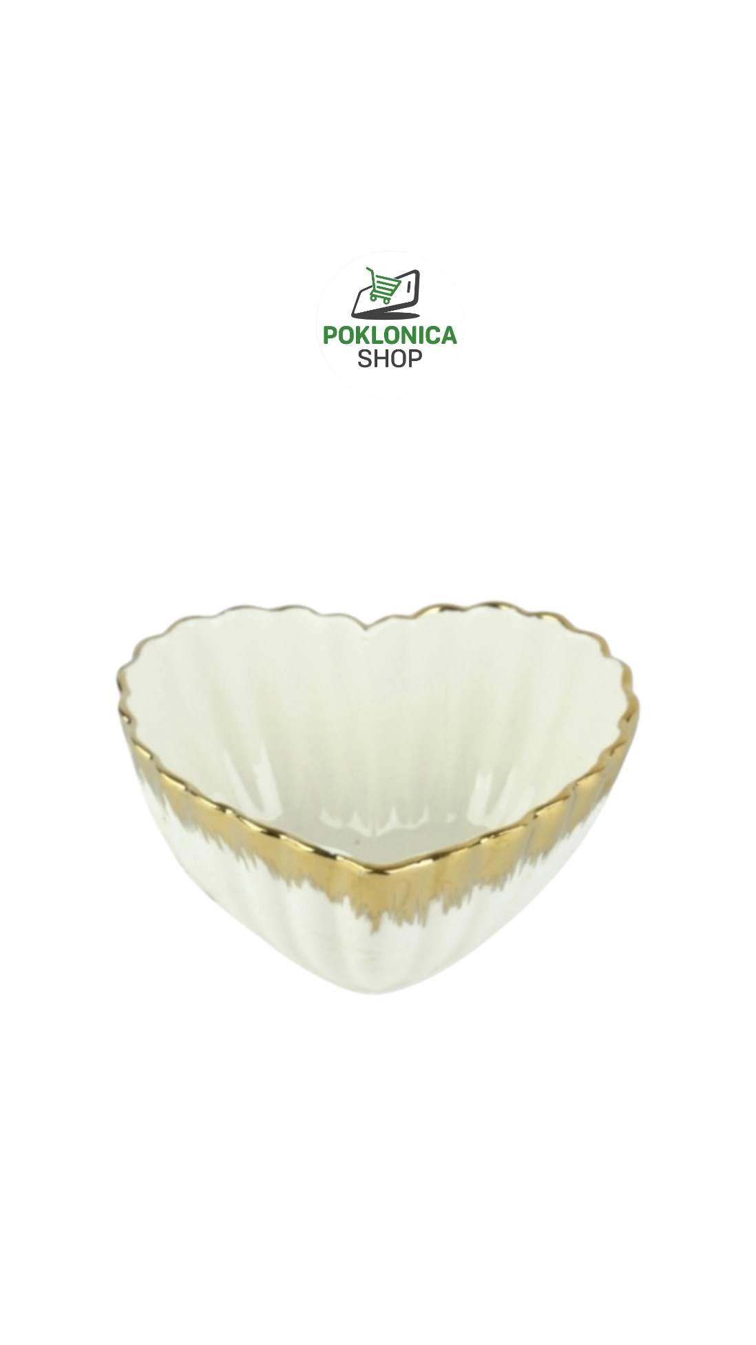 posuda srce pozlata Posuda srce pozlata
