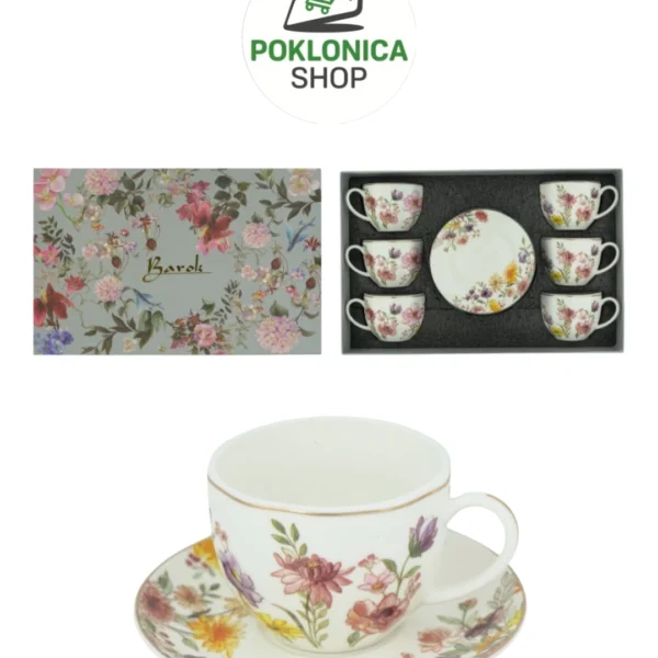 Šolje set cvetići 6/1