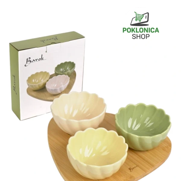 Keramičke činije na bambusu