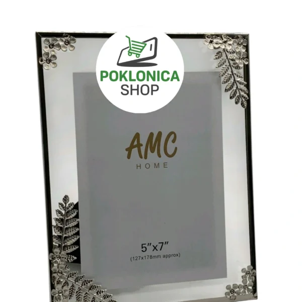 Foto ram list srebro